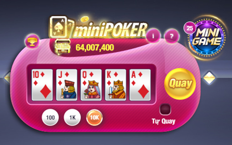 Mini Poker Win79 được nhiều người chơi ưa chuộng